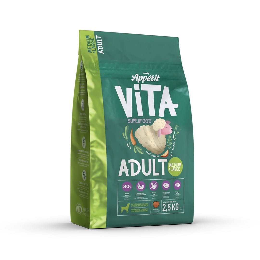Comfy Appetit Vita Medium & Large Lamb Karma Sucha Dla Psa Jagnięcina 2,5kg